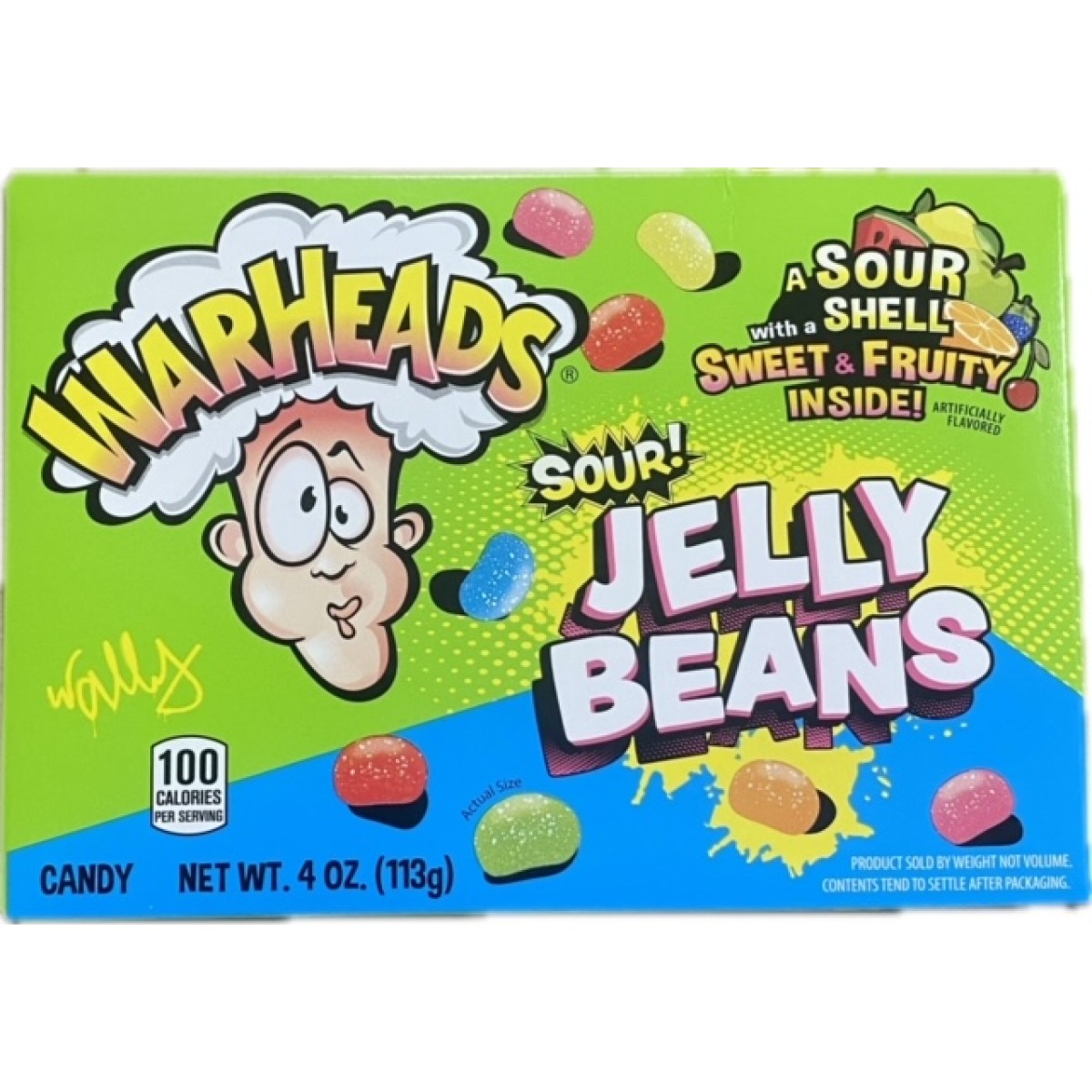 Warheads jelly beans sour 113gr